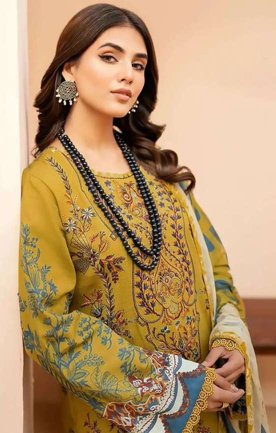 CHEVRON D no:-3373 LUXURY LAWN BY JIHAN  